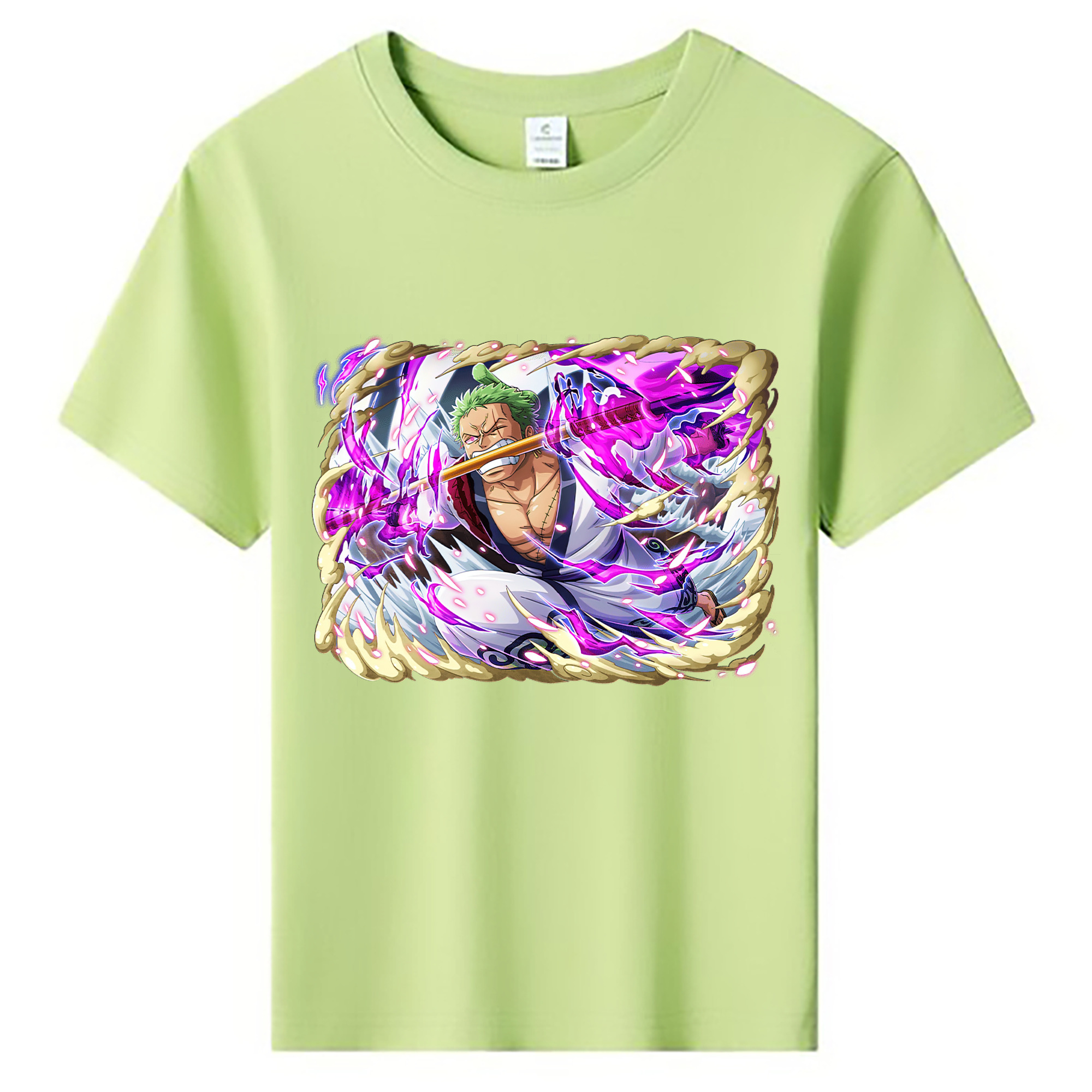 ワンピース ロロノア・ゾロ ONE PIECE Roronoa Zoro 綿100％キッズTシャツ（フロントプリント）
